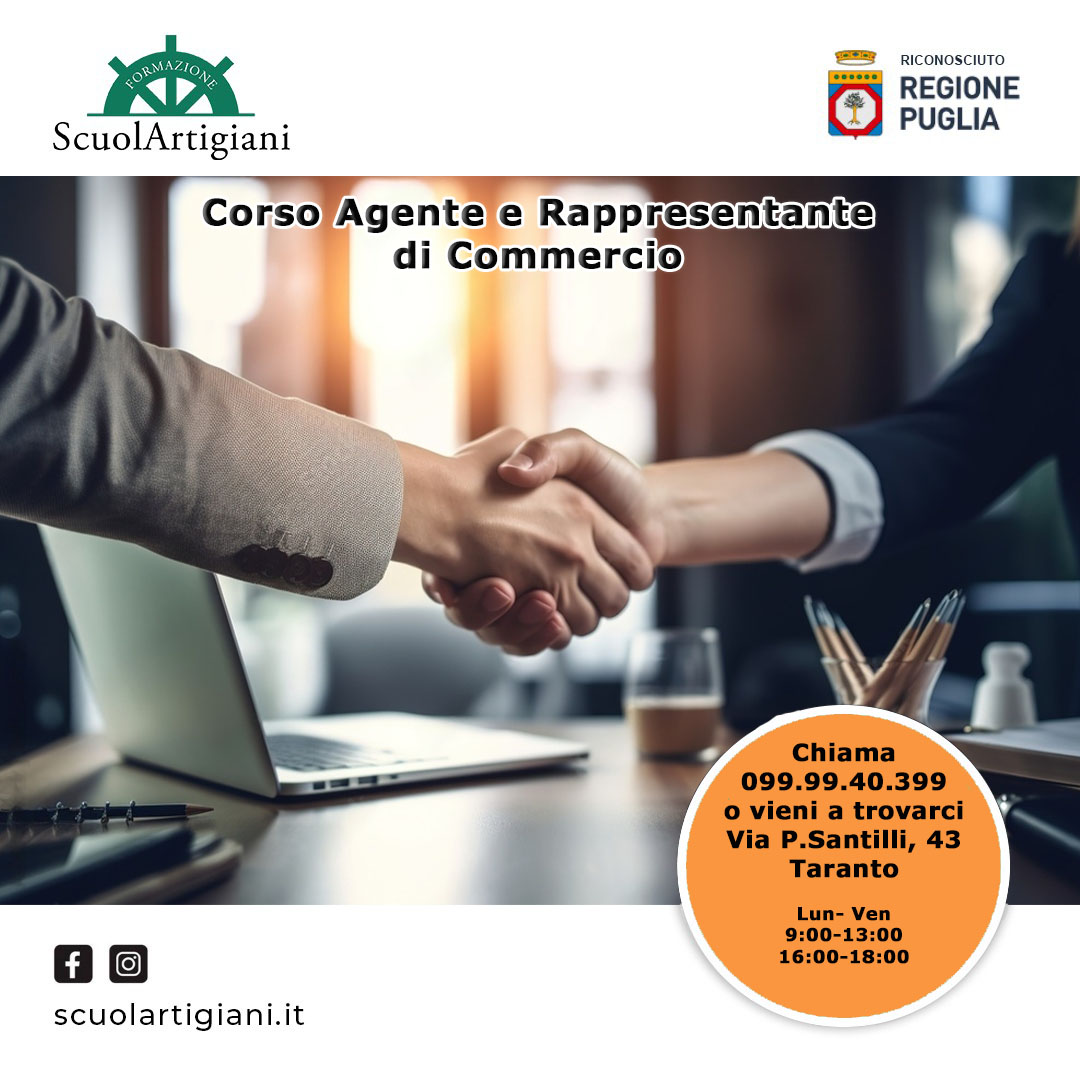 Corso AGENTE E RAPPRESENTANTE DI COMMERCIO